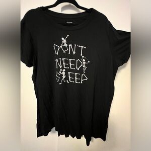 torrid Black Super Soft 'Sleep' Graphic Tee
